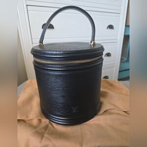 Louis Vuitton Black Epi Leather Cannes Handbag